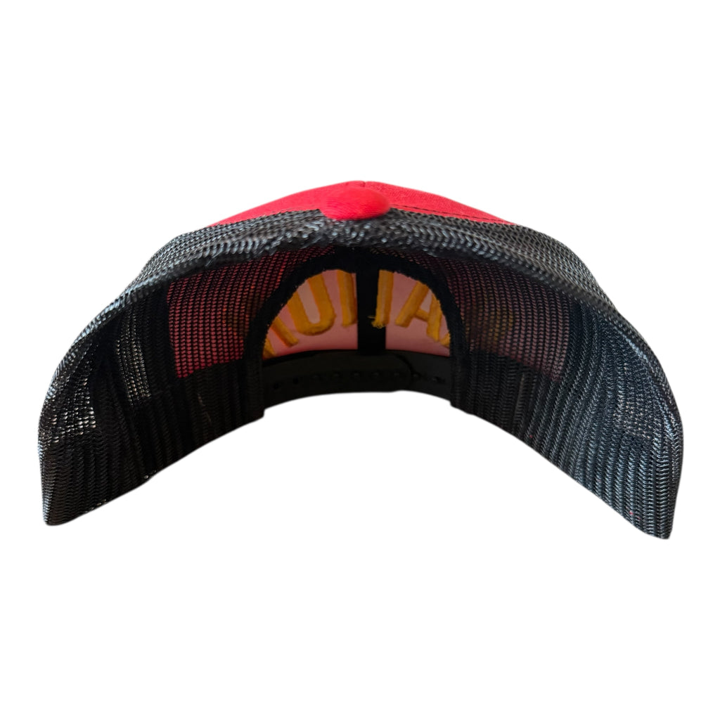 CHIEFS NATION RED BLACK MESH TRUCKER CAP