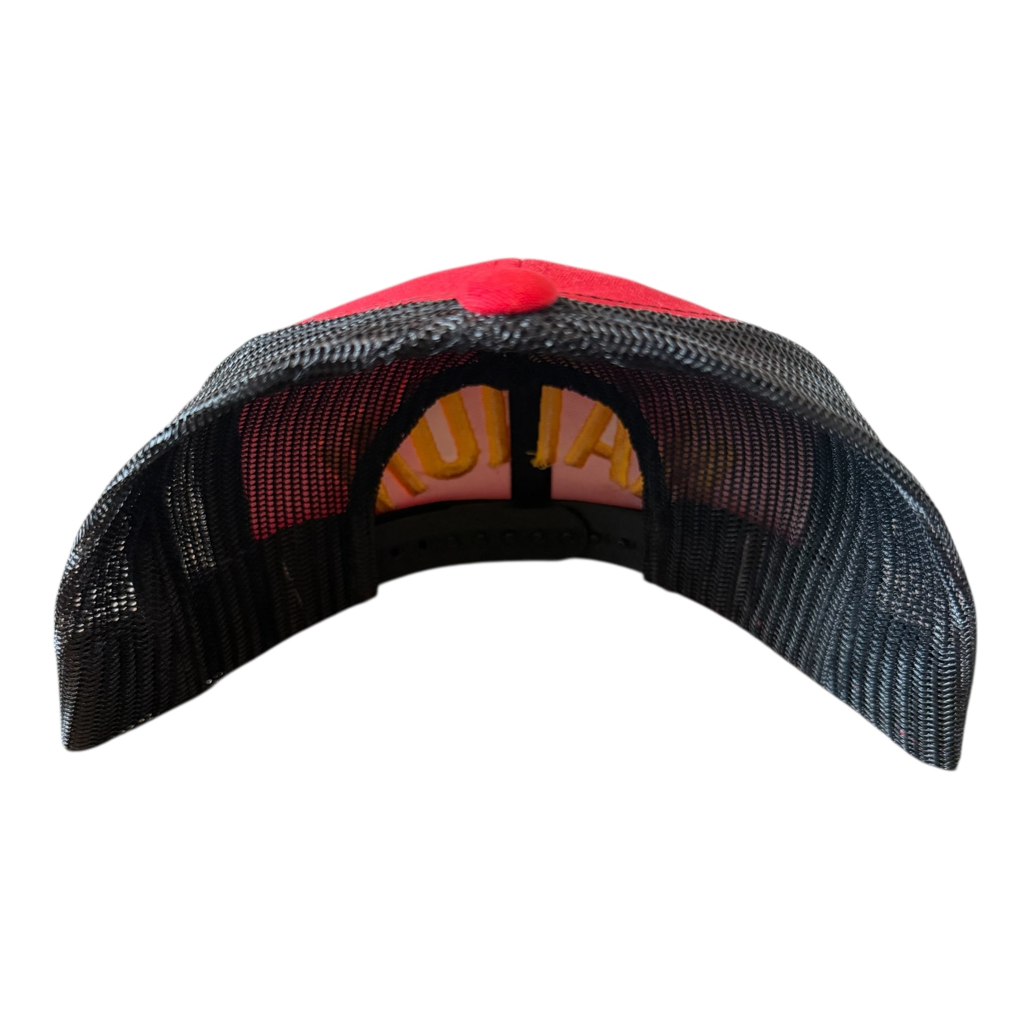 CHIEFS NATION RED BLACK MESH TRUCKER CAP