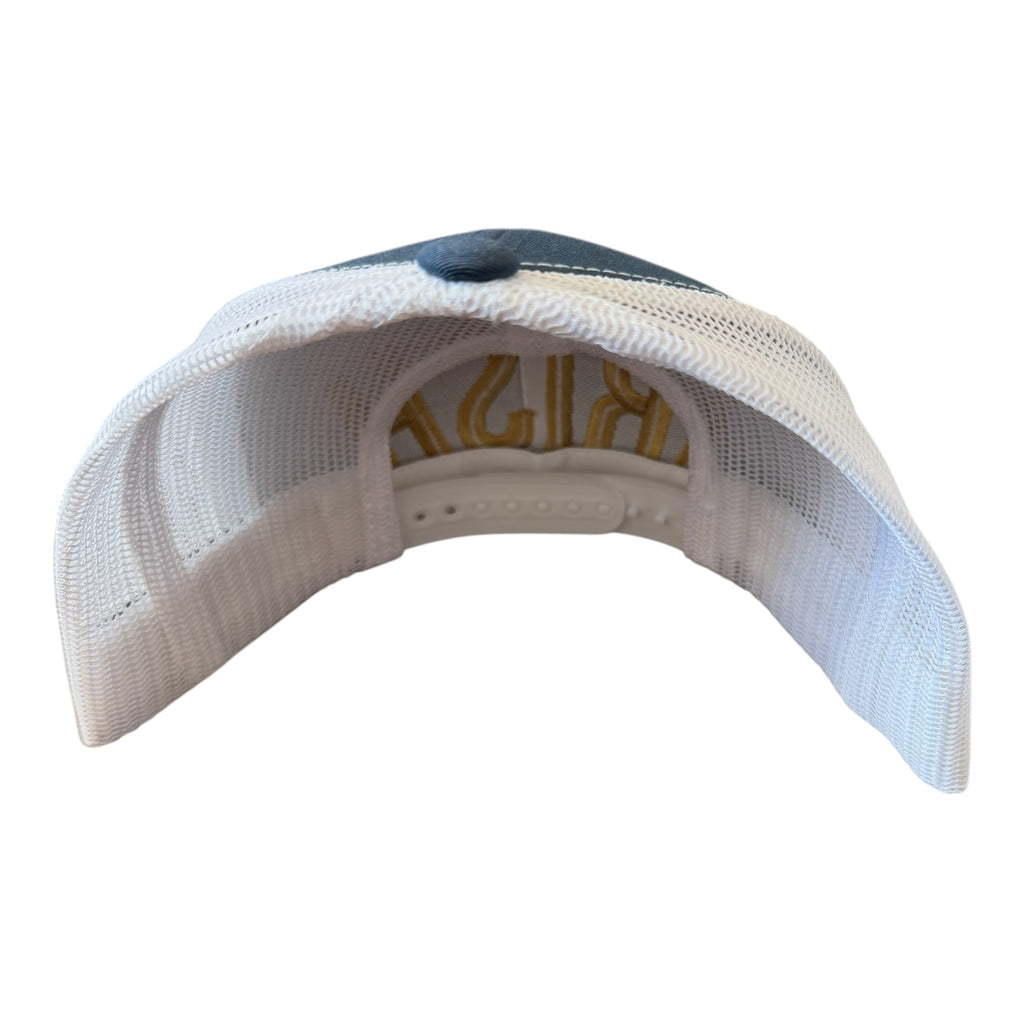 NOTRE DAME "IRISH" NAVY WHITE MESH TRUCKER CAP