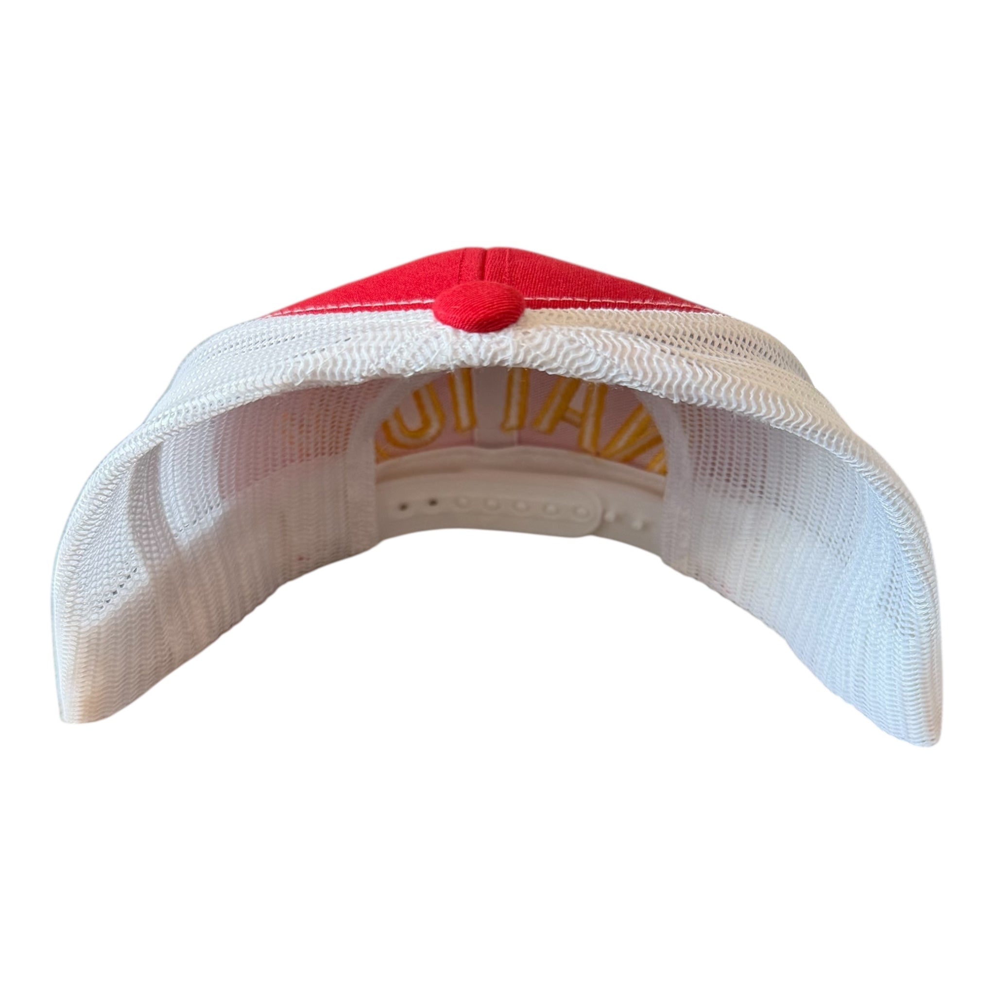 CHIEFS NATION RED WHITE MESH TRUCKER CAP