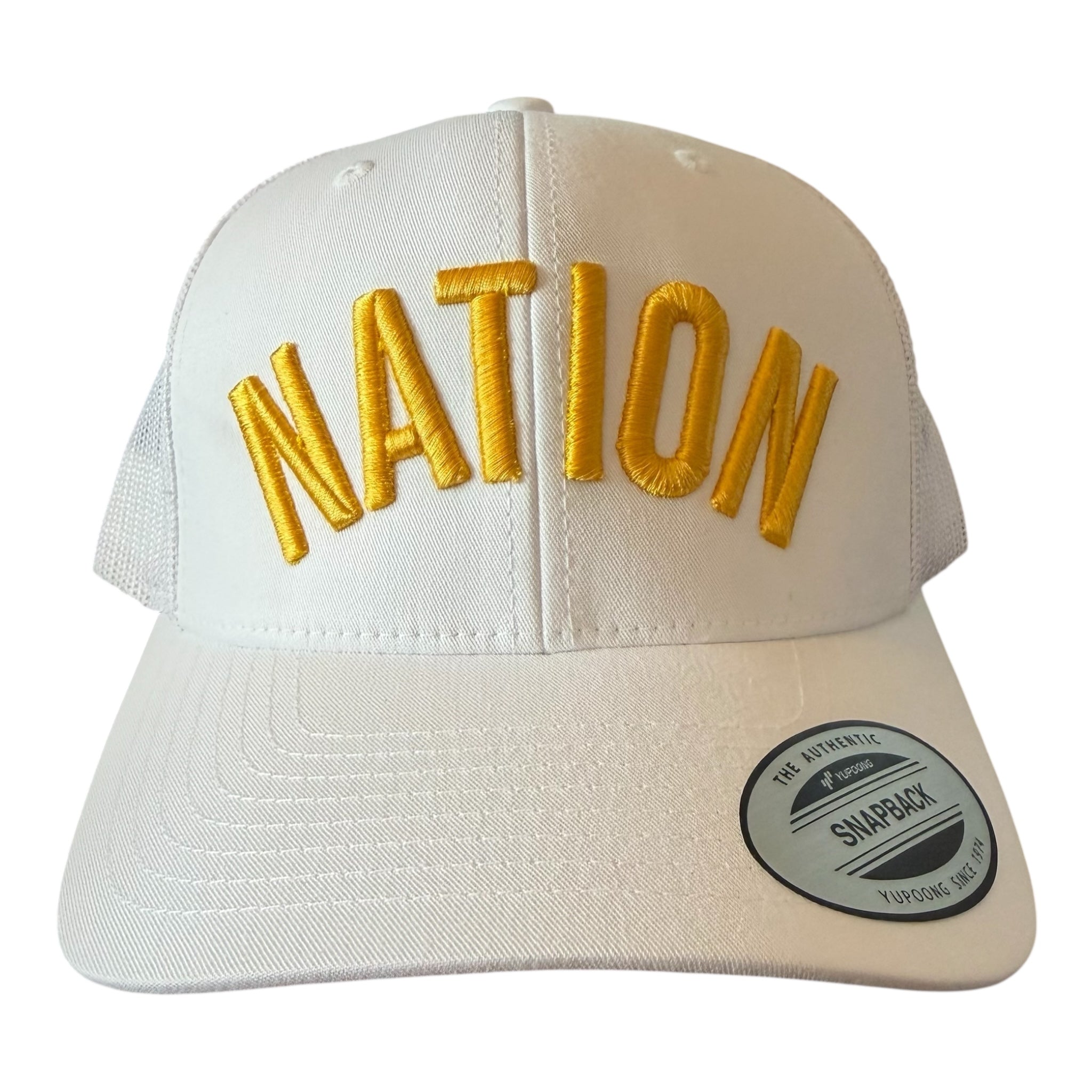 CHIEFS NATION WHITE MESH TRUCKER CAP