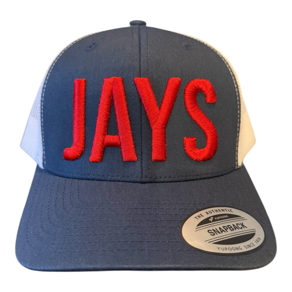 JAYS NAVY WHITE MESH TRUCKER CAP