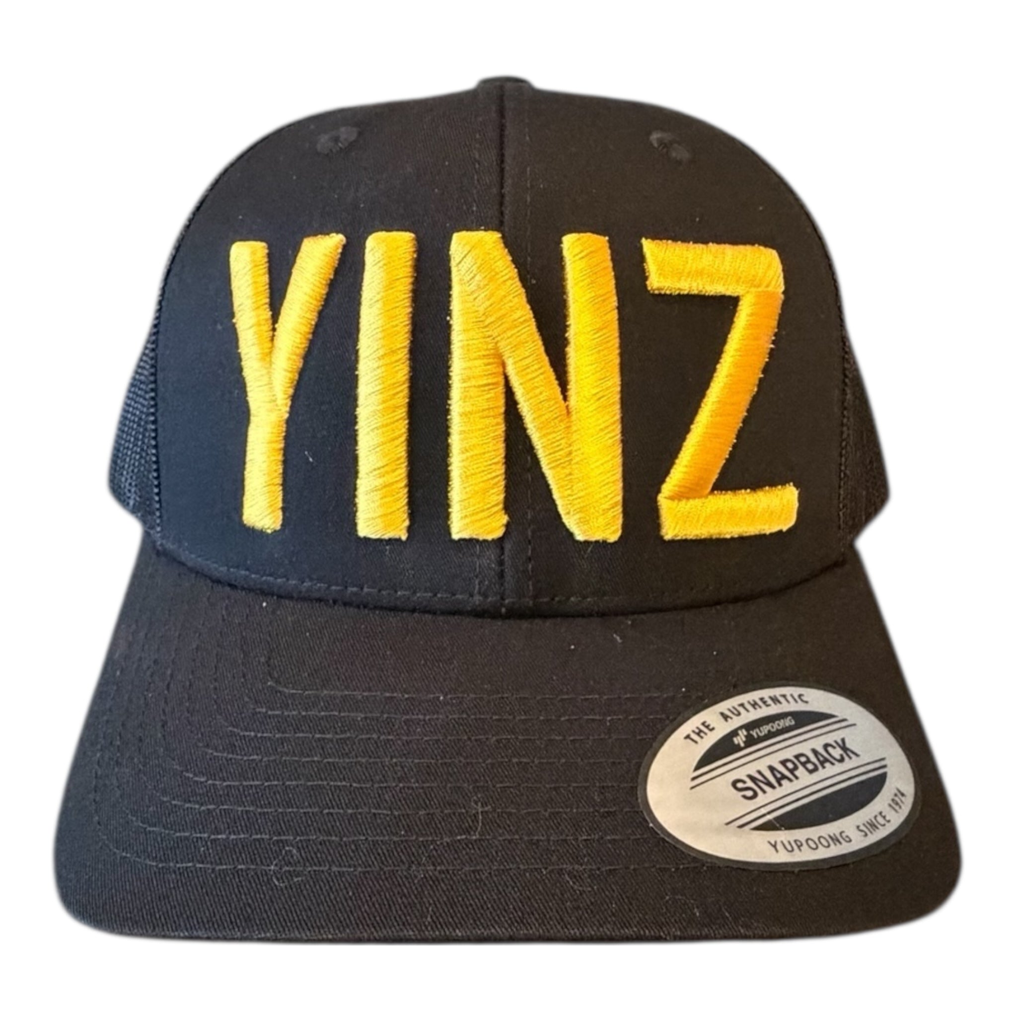 PITTSBURGH "YINZ" BLACK MESH TRUCKER CAP