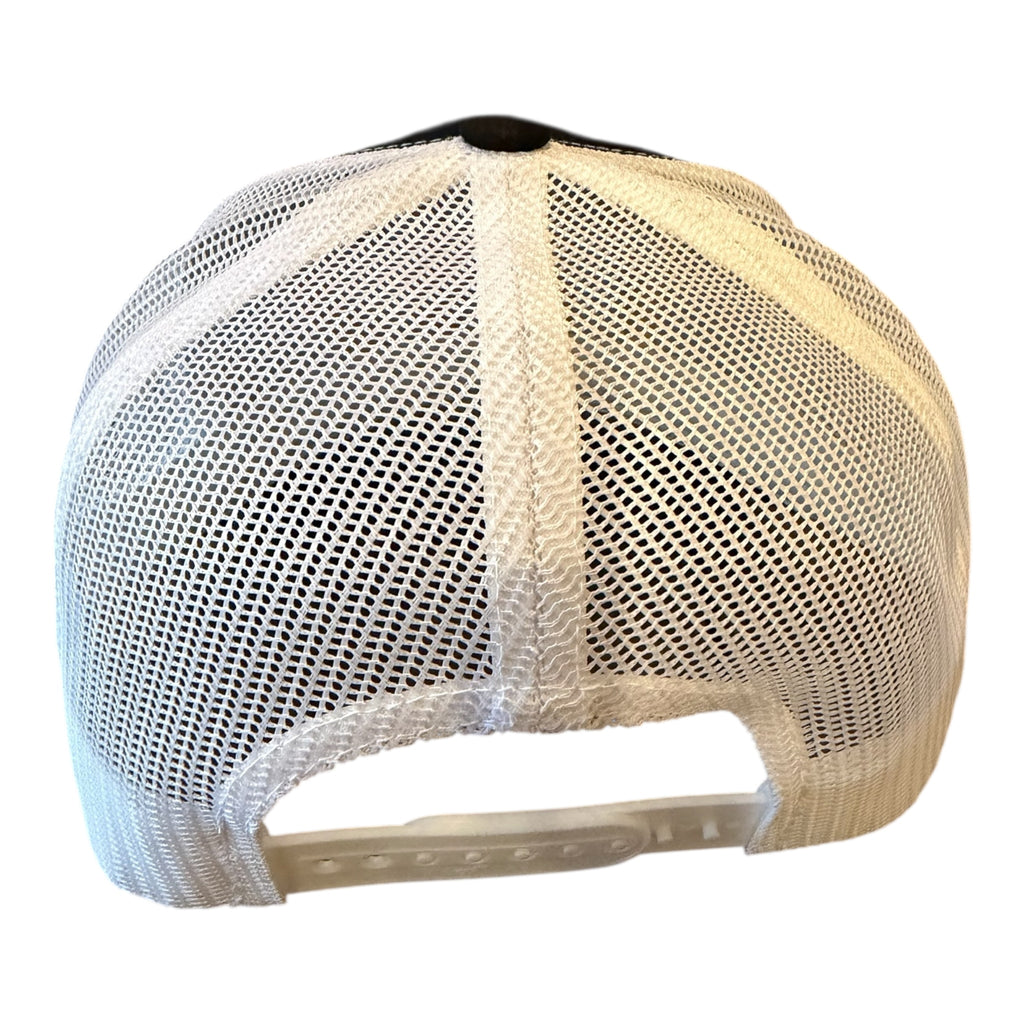 PITTSBURGH "YINZ" BLACK WHITE MESH TRUCKER CAP