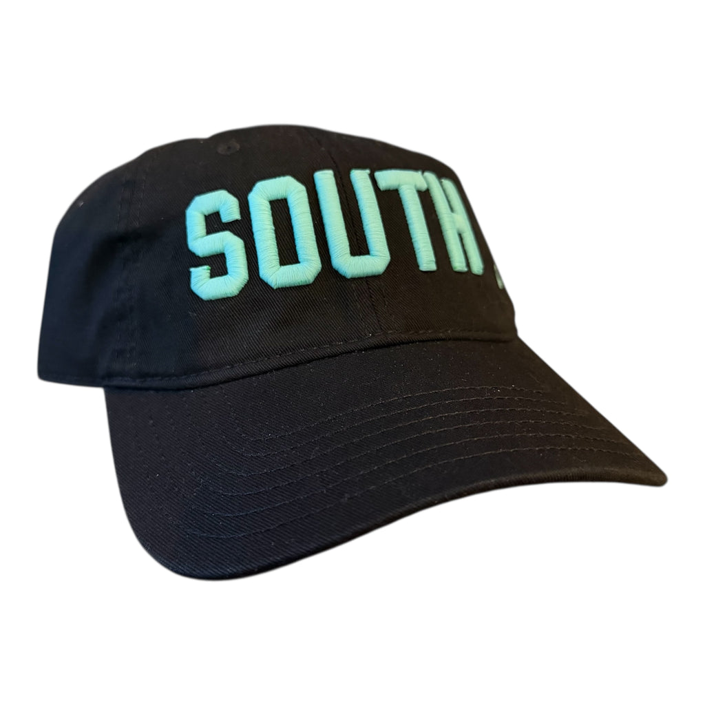 PLYMOUTH SOUTH TOWN PRIDE "SOUTH" BLACK TWILL DAD HAT