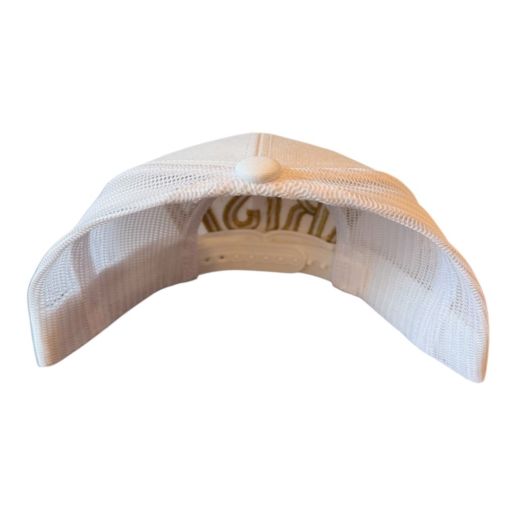 NOTRE DAME "IRISH" WHITE MESH TRUCKER CAP