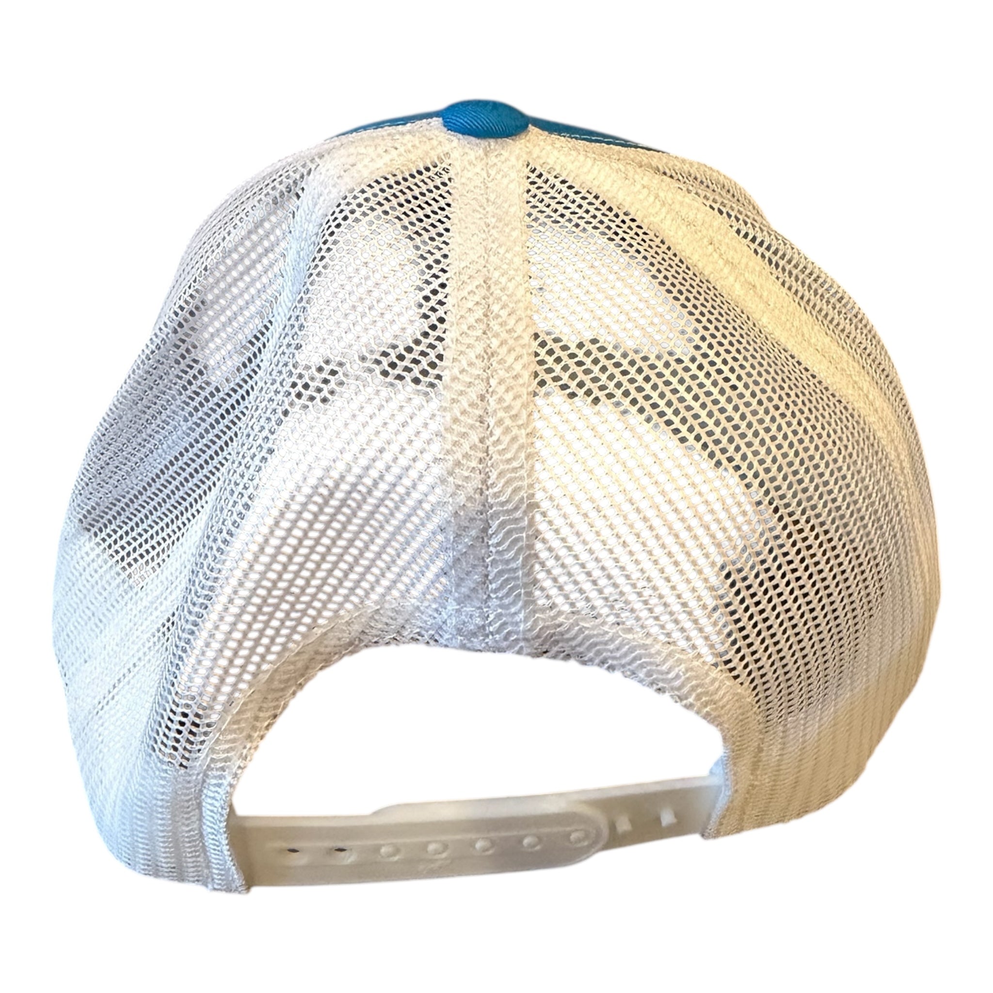 JAGS TURQUOISE WHITE MESH TRUCKER CAP
