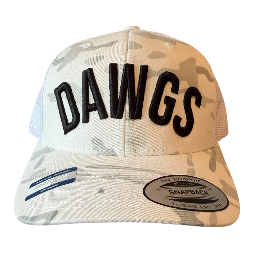 GEORGIA "DAWGS" MULTI CAMO WHITE MESH TRUCKER CAP