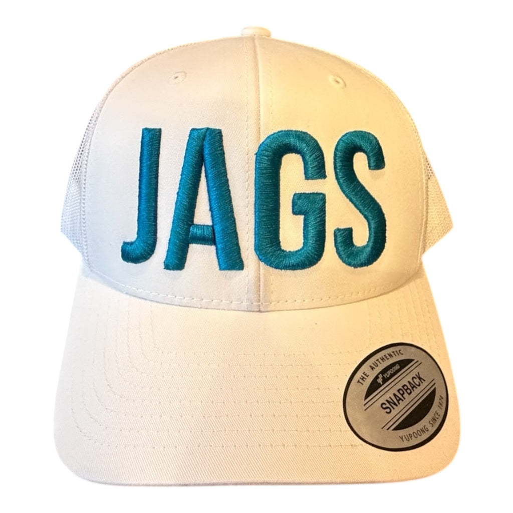 JAGS WHITE MESH TRUCKER CAP
