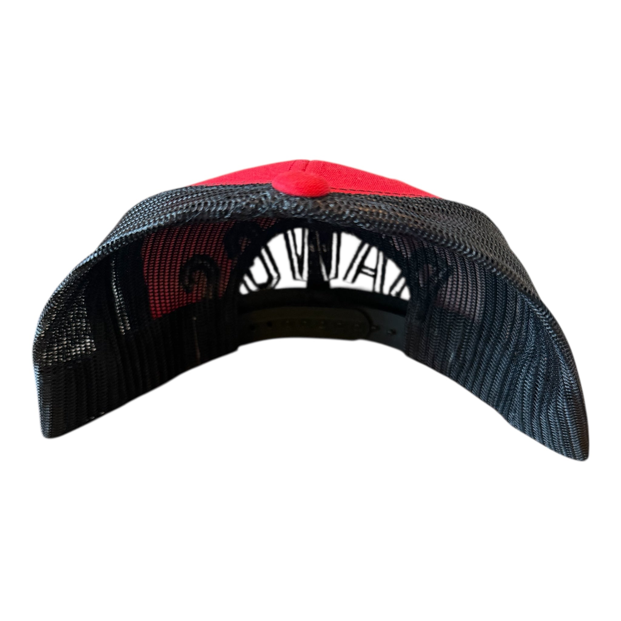 GEORGIA "DAWGS" RED BLACK MESH TRUCKER CAP