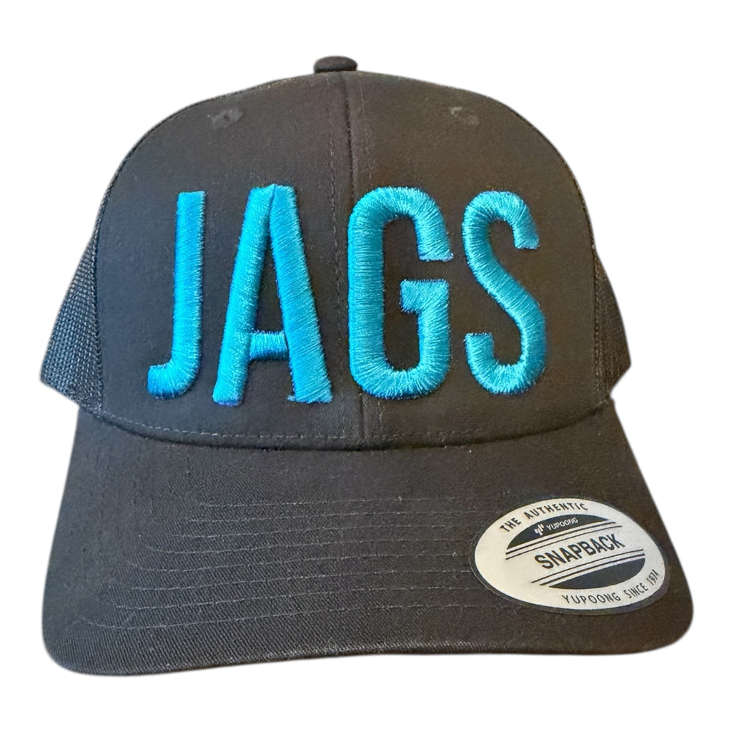 PLYMOUTH SOUTH JAGS BLACK MESH TRUCKER CAP