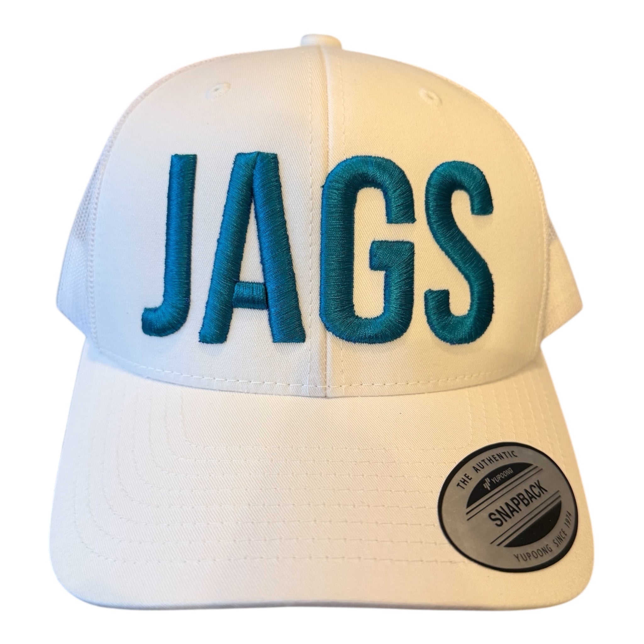 JAGS WHITE MESH TRUCKER CAP