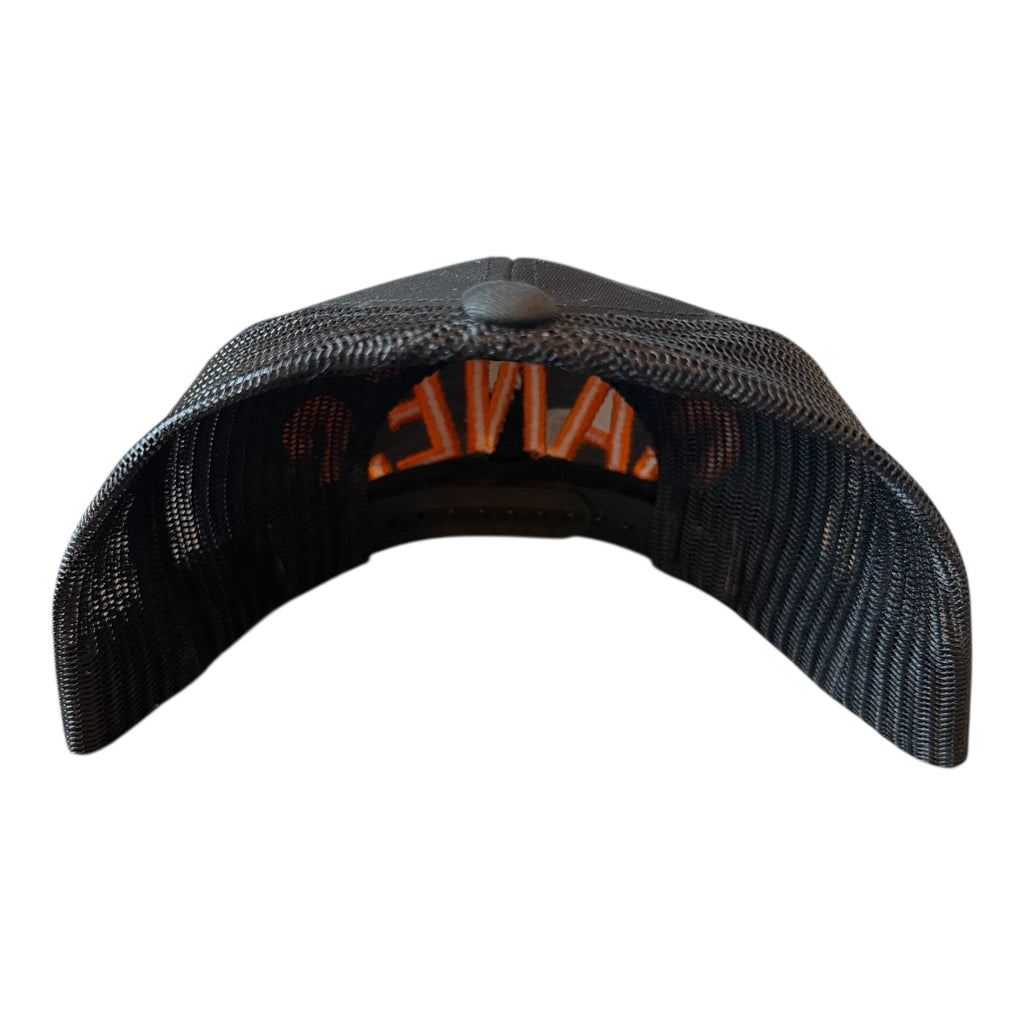 MIAMI "CANES" MULTI CAMO BLACK MESH TRUCKER CAP