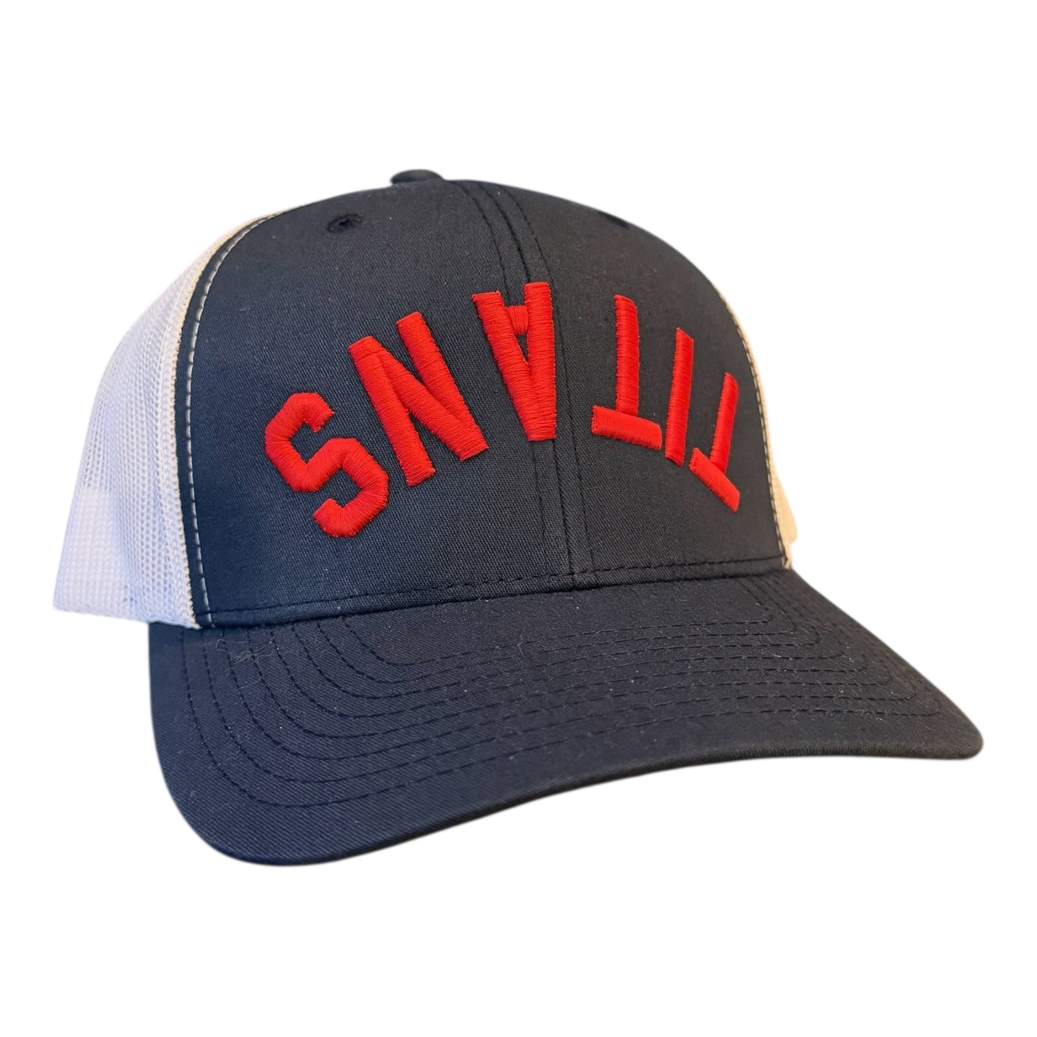 PEMBROKE HIGH SCHOOL PRIDE 3D EMBROIDERED UPSIDE DOWN "TITANS" TWILL MESH TRUCKER CAP