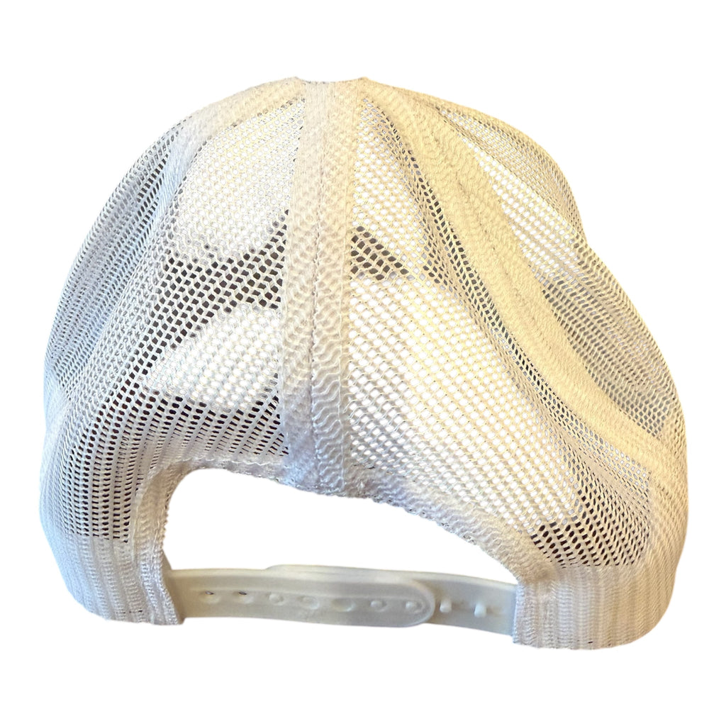 YANKEES "NYY" BLACK WHITE MESH TRUCKER CAP