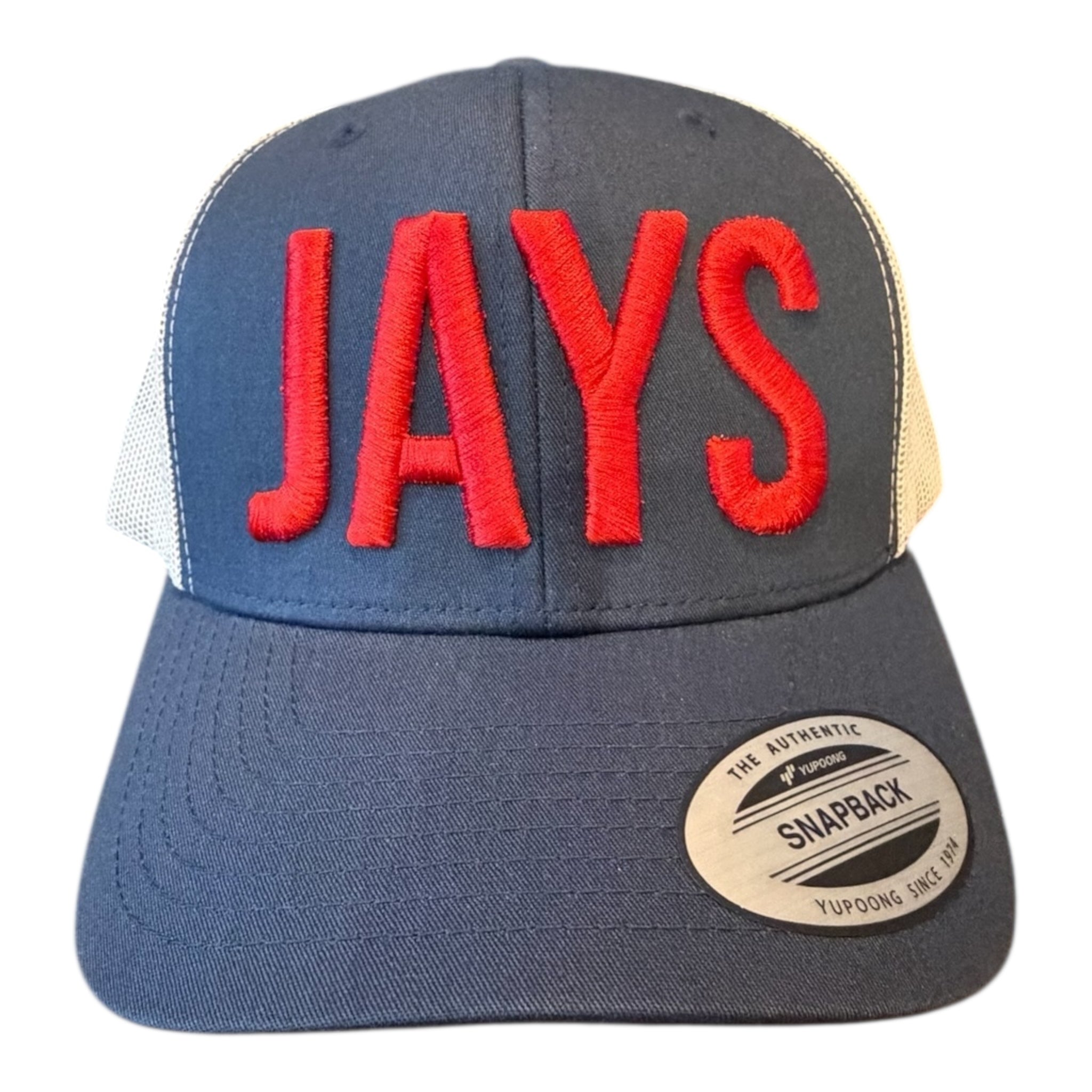 JAYS NAVY SILVER MESH TRUCKER CAP