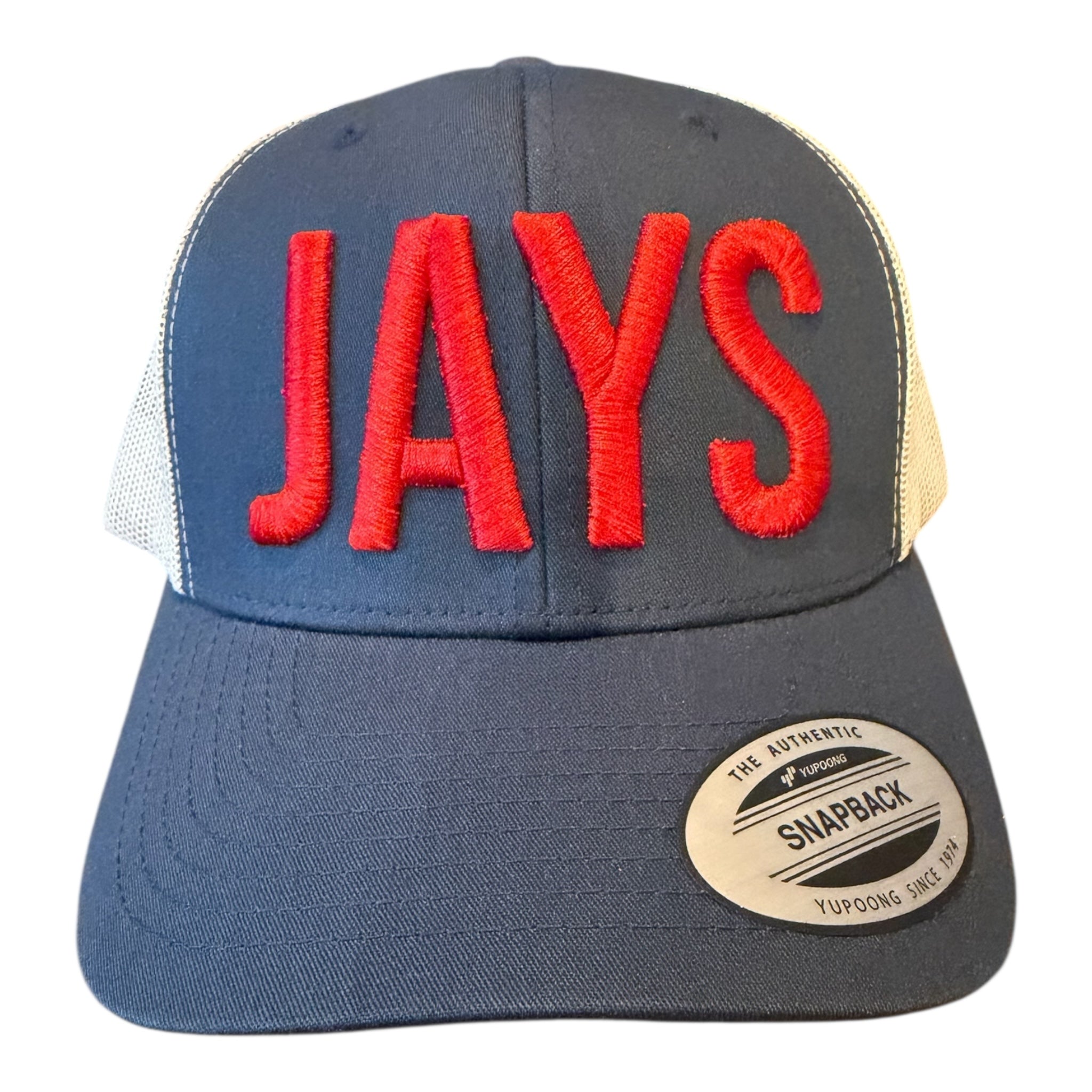 JAYS NAVY SILVER MESH TRUCKER CAP